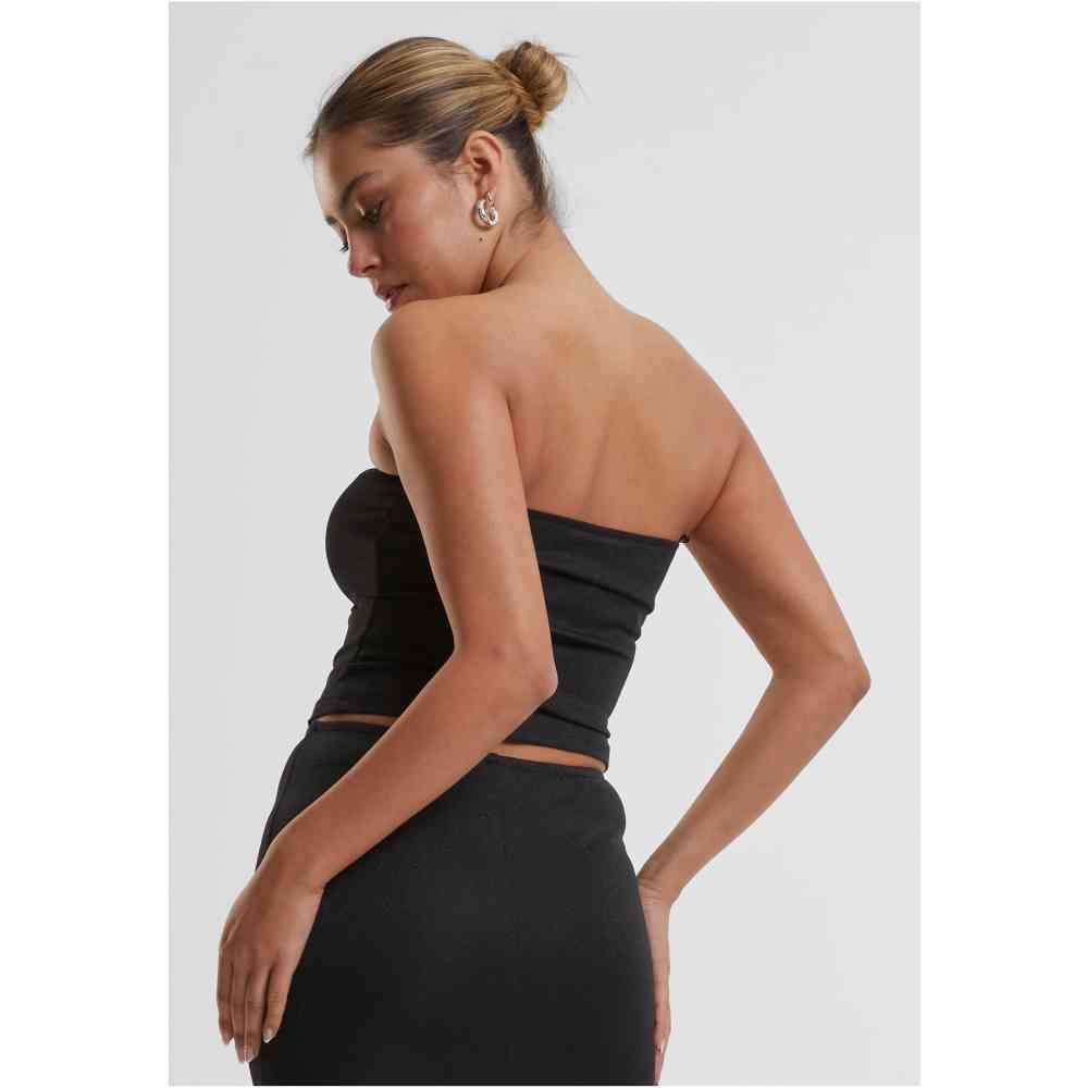 Urban Classics - Glitter Bandeau top - Schwarz